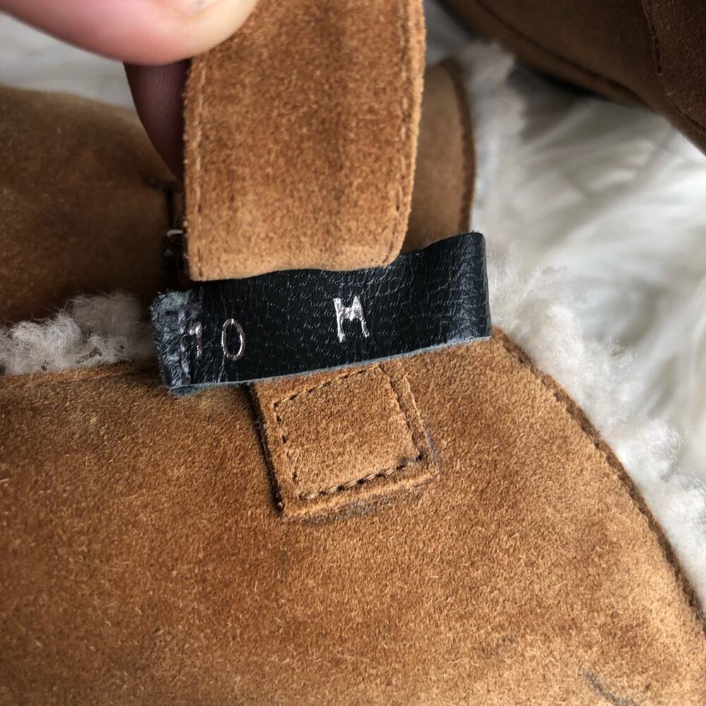 Stuart Weitzman Suede Buckle Fuzzy Platform Heel - image 6